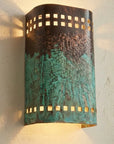 Verdigris Copper Wall Sconce – Rustic Up & Down Light