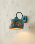 Verdigris Copper Wall Sconce – Rustic Farmhouse Lighting