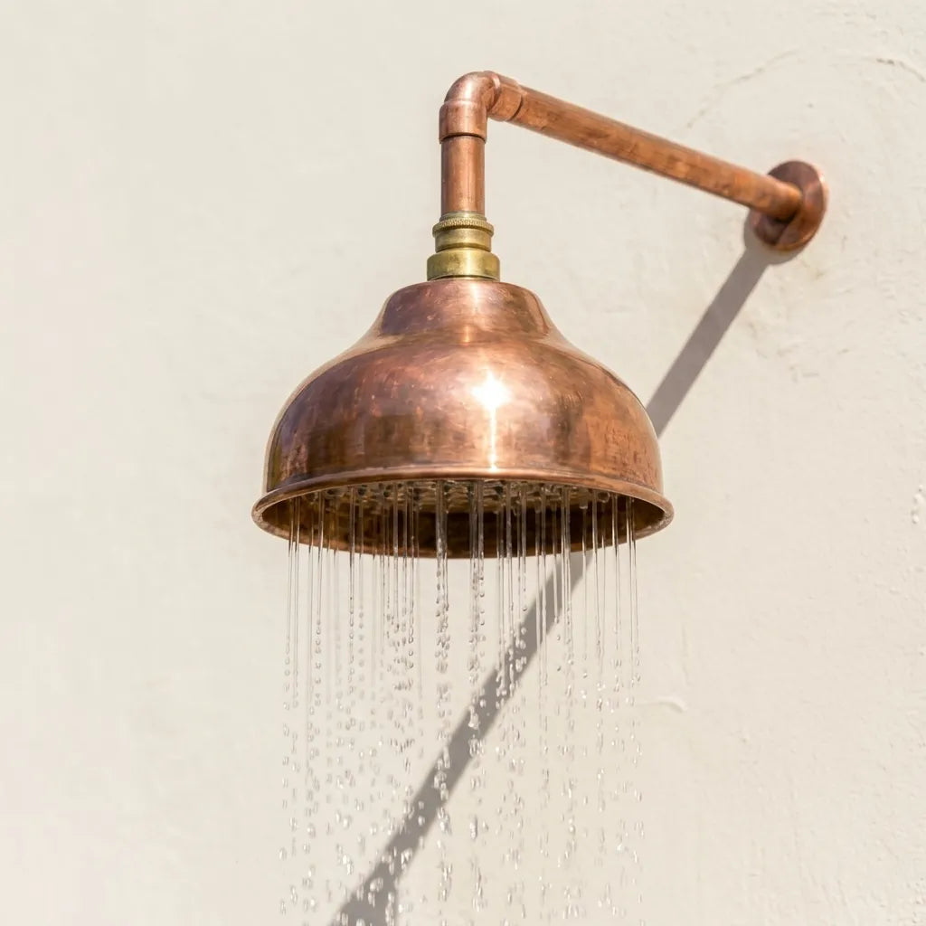 Handmade Copper Dome Rain Shower for Indoor & Outdoor Use