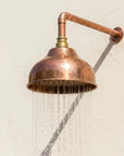 Handmade Copper Dome Rain Shower for Indoor & Outdoor Use