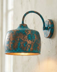 Verdigris Copper Wall Sconce – Rustic Farmhouse Lighting