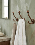 Rustic Aged Copper Wall Hook for Towels, Robes & Coats