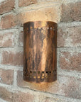 Handmade Rustic Copper Outdoor Wall Sconce for Porch & Entryway