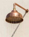 Handmade Copper Dome Rain Shower for Indoor & Outdoor Use