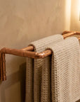 Copper Double Towel Bar – Rustic Wall Mounted Bathroom Rack