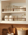 Aged Copper Cabinet Shelf Rail – Vintage Kitchen Guard Bar