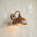 Handmade Hammered Copper Wall Sconce – Rustic Outdoor Patio Light