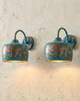 Verdigris Copper Wall Sconce – Rustic Farmhouse Lighting