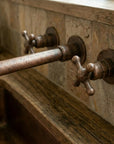 Vintage Copper Wall Tap – Farmhouse Cross Handle Faucet