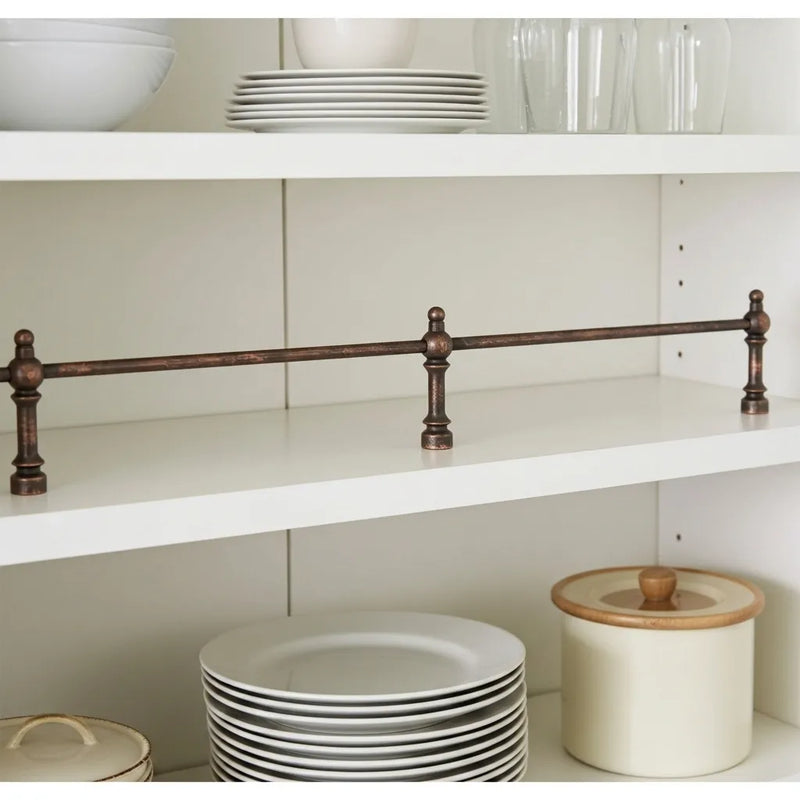 Aged Copper Shelf Rail – Decorative Kitchen Gallery Bar