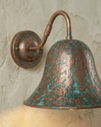 Aged Copper Bell Shade Wall Light – Rustic Sconce