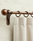 Aged Copper Curtain Rod Set – Rustic Window Hardware
