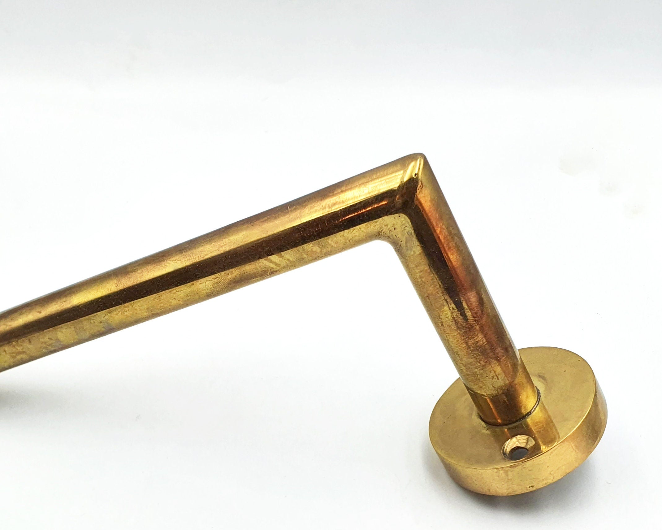 Unlacquered Brass Toilet Paper Holder, Wall Mounted Towel Holder