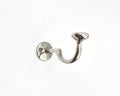 Handcrafted Brass Wall Hook, Polished Nickel Finish, Bathroom Coat Hook