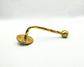 Hammered Brass Toilet Paper or Towel Holder, Wall Mounted