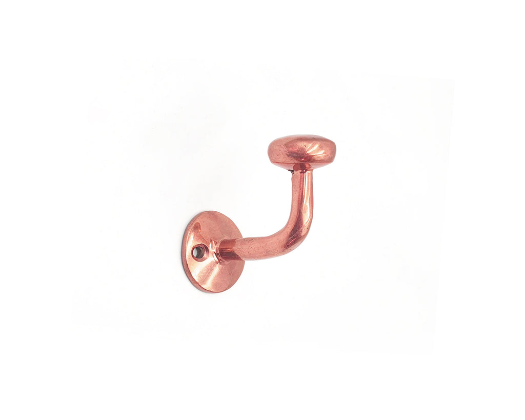 Handcrafted Unlacquered Copper Wall Hook, Robe & Towel Hanger