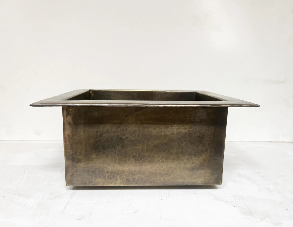 Handmade Antique Brass Undermount Kitchen Sink – Rustic Farmhouse Basin