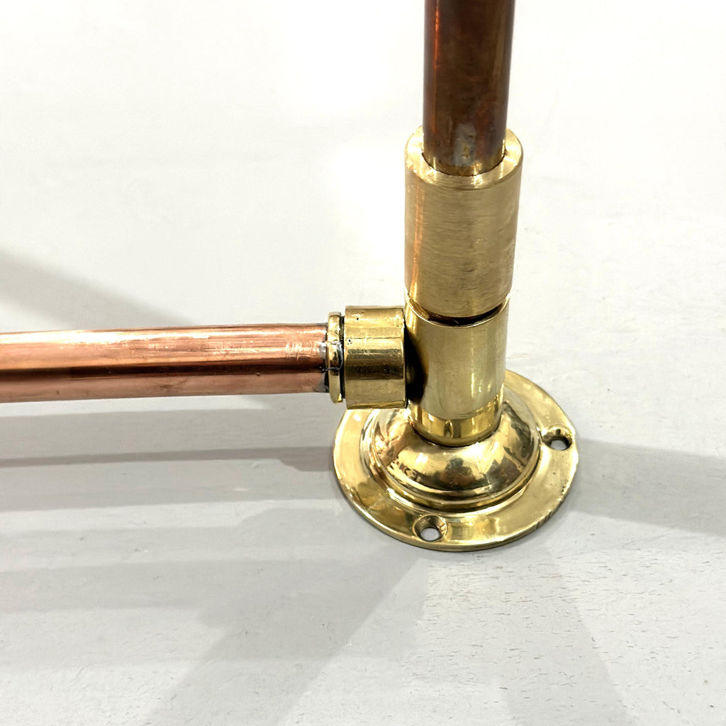 Solid Copper Shower System Set – Exposed Rainfall Shower for Outdoor or Bathroom Use