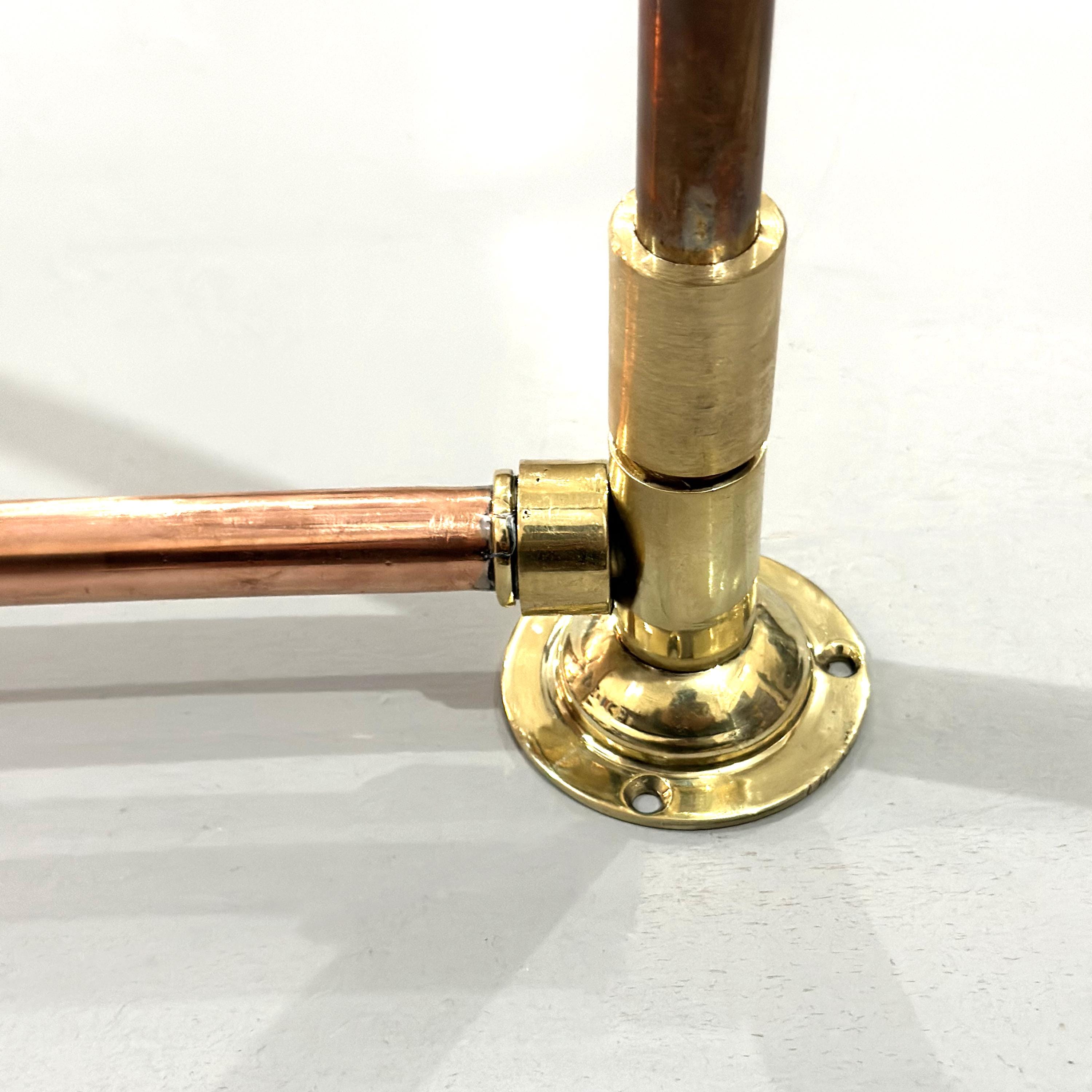 Solid Copper Shower System Set – Exposed Rainfall Shower for Outdoor or Bathroom Use