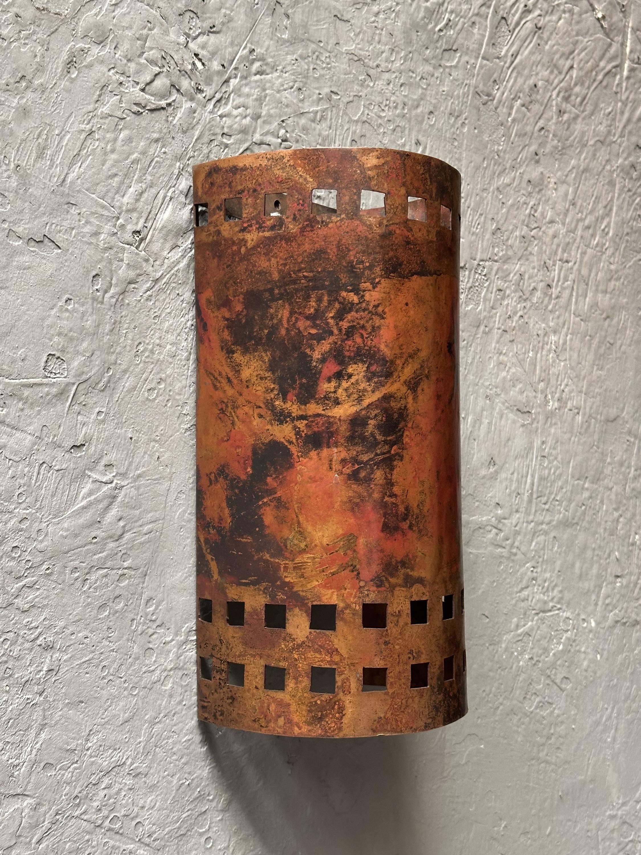 Copper Outdoor Wall Light Fixtures, Half Round Wall Sconce Lamp, Copper Outdoor Sconce Lighting