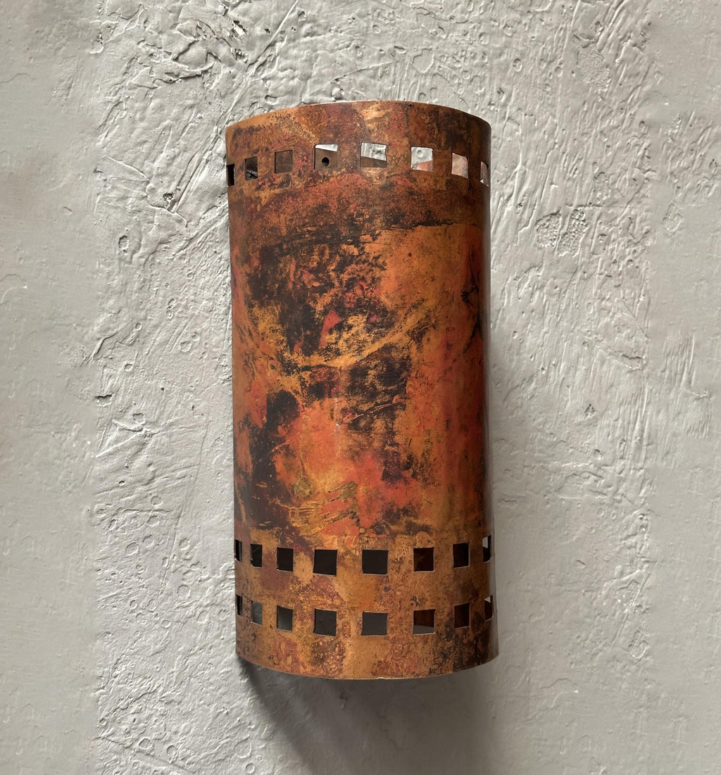 Copper Outdoor Wall Light Fixtures, Half Round Wall Sconce Lamp, Copper Outdoor Sconce Lighting