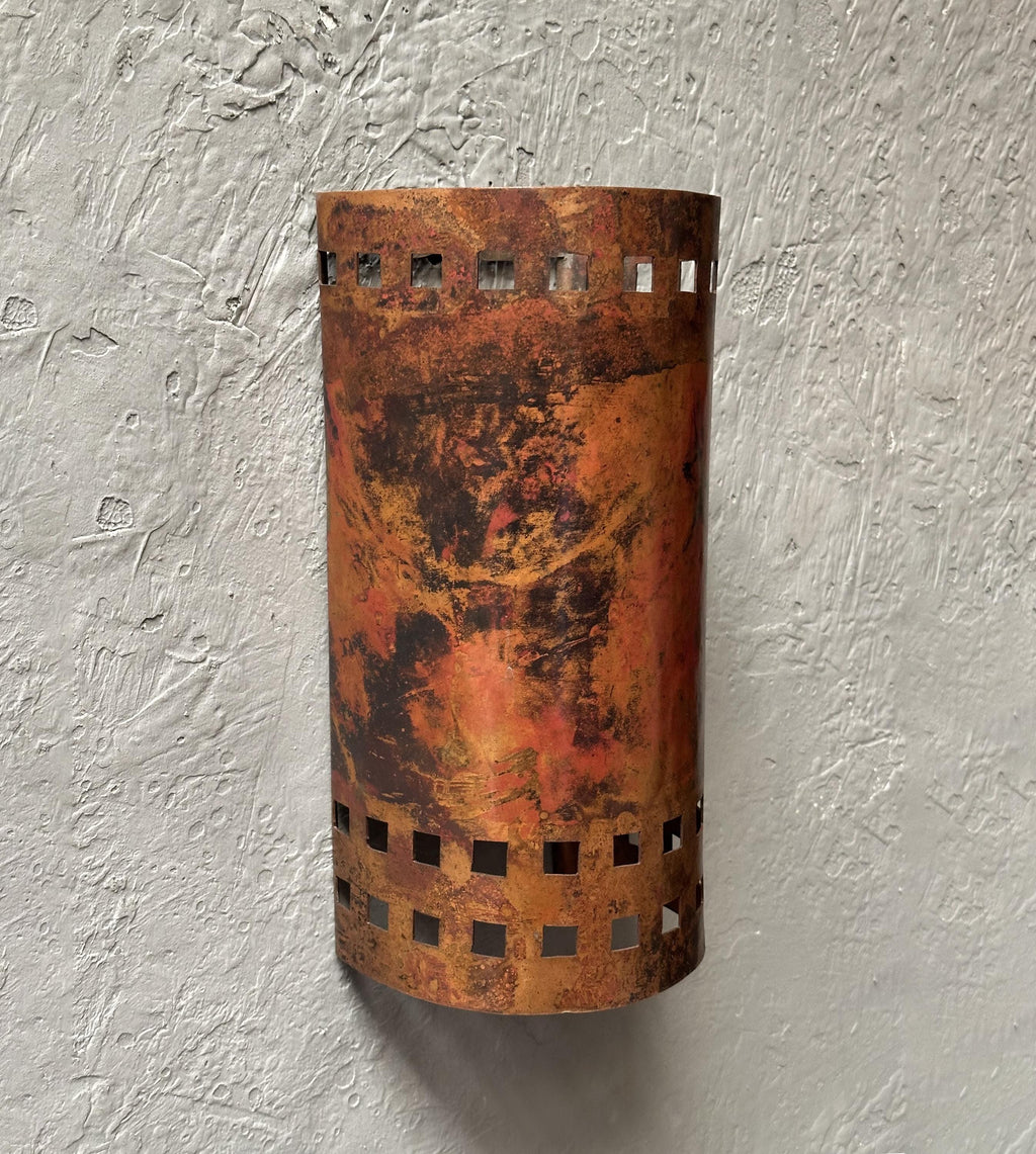 Copper Outdoor Wall Light Fixtures, Half Round Wall Sconce Lamp, Copper Outdoor Sconce Lighting