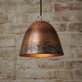 Solid Copper Patina Farmhouse Light Fixture, Handmade Copper Ceiling Light, Rustic Copper Kitchen Island Pendant Light Fixture