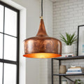 Handmade Vintage Copper Dome Pendant Light for Kitchen Island