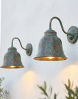 Handmade Verdigris Copper Wall Sconce – Rustic Outdoor Barn Light