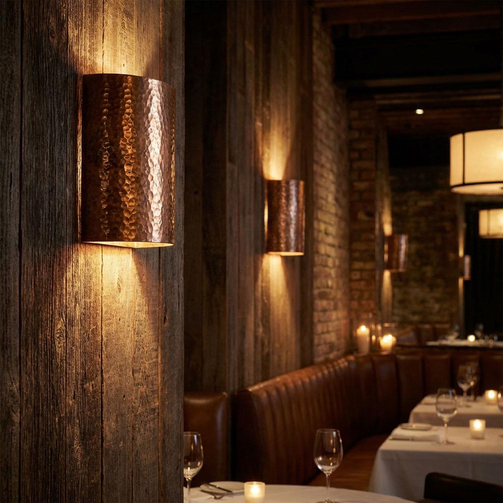 Copper Wall Sconce Hammered Solid Copper copper pendant light Rustic Wall Light