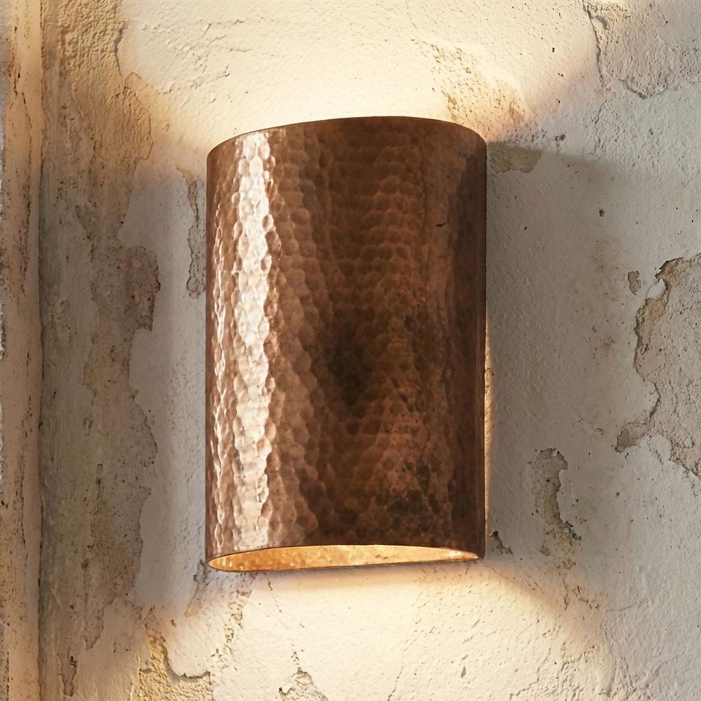 Copper Wall Sconce Hammered Solid Copper copper pendant light Rustic Wall Light